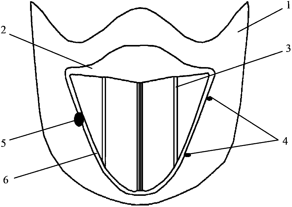 Novel window type mask convenient for wearing of single hand disabled personnel