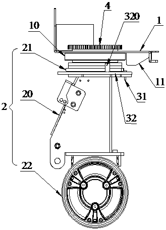 Single-wheel steering device and cleaning robot