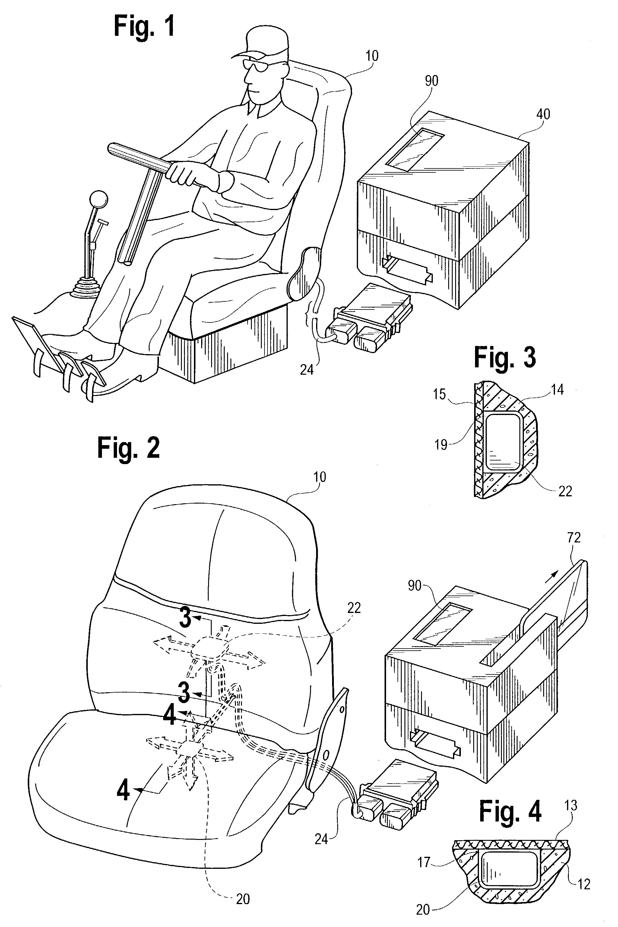 Vehicle seat with vibration monitoring ability