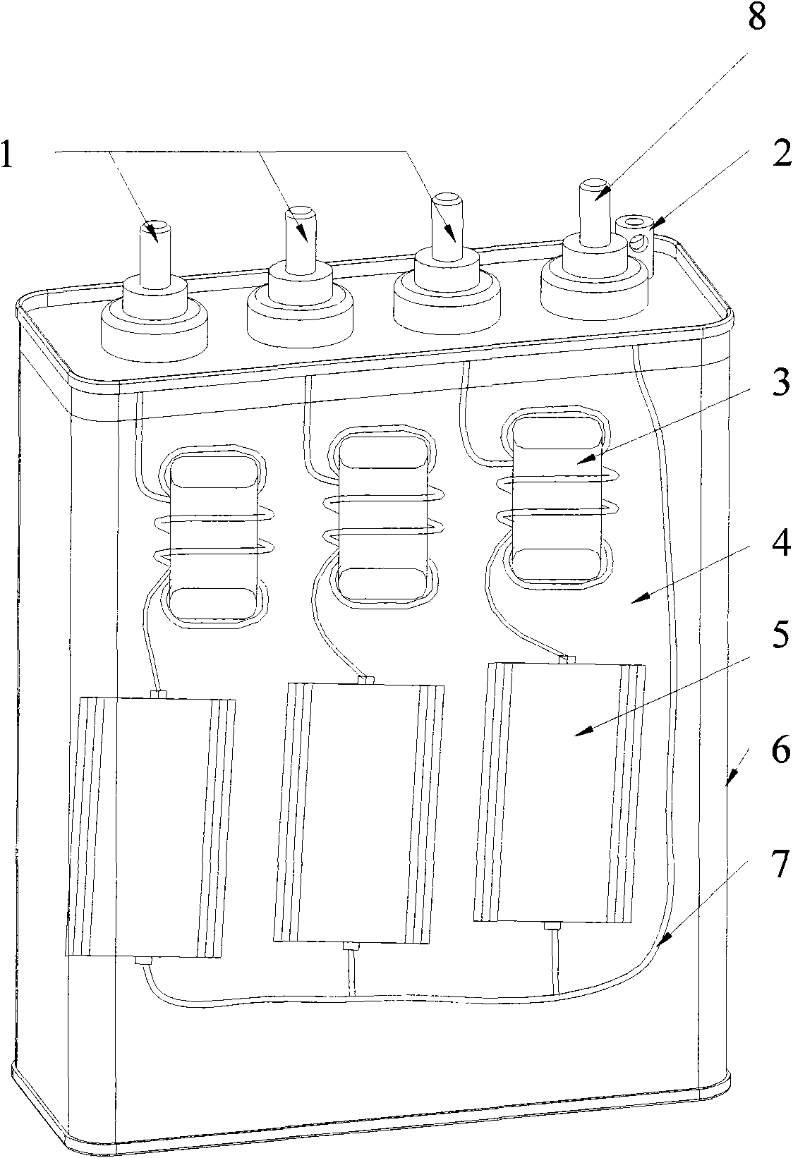 Anti-harmonic capacitor