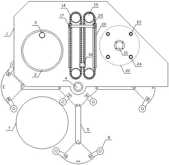 A kind of wool spinning loop unwinding device