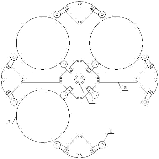 A kind of wool spinning loop unwinding device