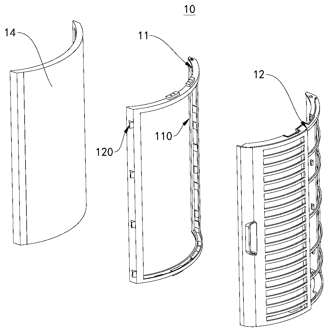 Air purification module installation structure and air conditioner