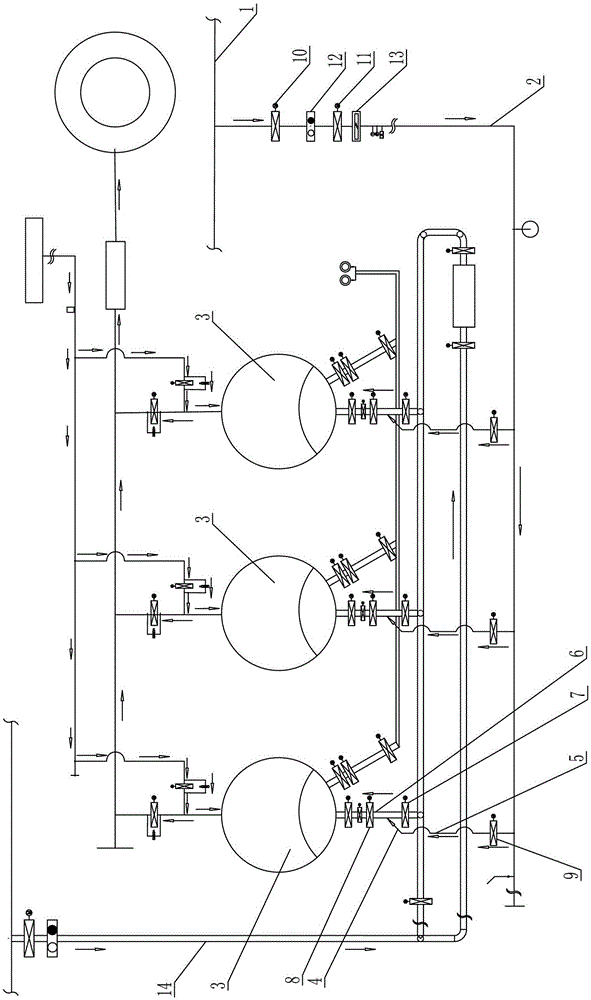 Converter gas blending combustion device for hot blast furnaces