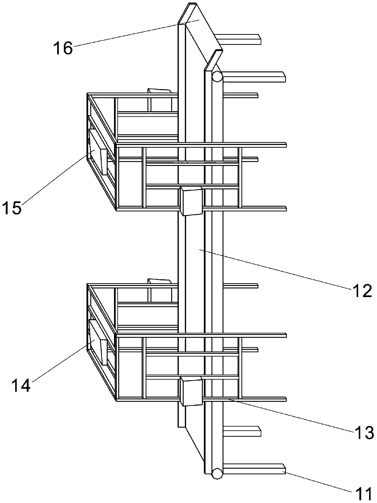 Automatic express parcel sorting and transporting equipment