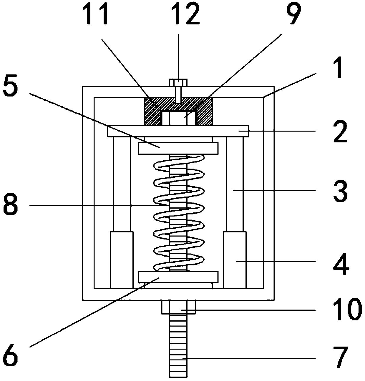 Improved spring shock absorber