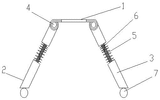 Elastic protective underframe of unmanned aerial vehicle