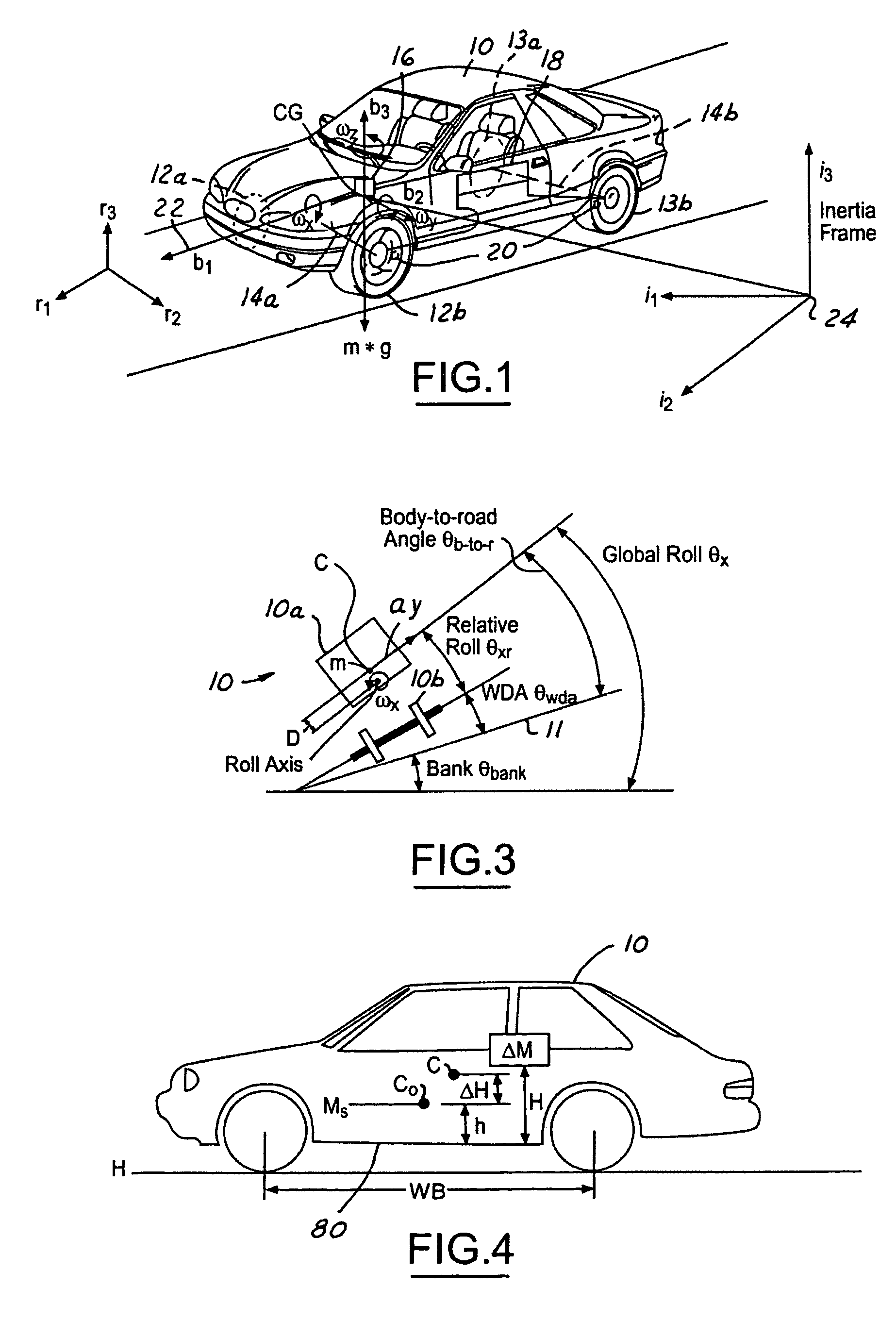System and method for dynamically determining vehicle loading and vertical loading distance for use in a vehicle dynamic control system