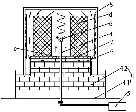 Bell-type furnace for high-temperature heat treatment of metal band roll and application of bell-type furnace