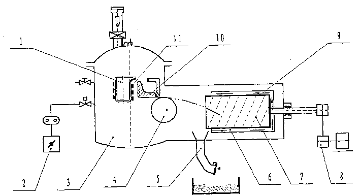 Vacuum smelting quick condensation furnace
