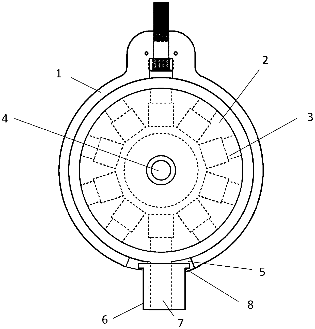 Wheel type solid-phase arc extinguishing lightning protection device