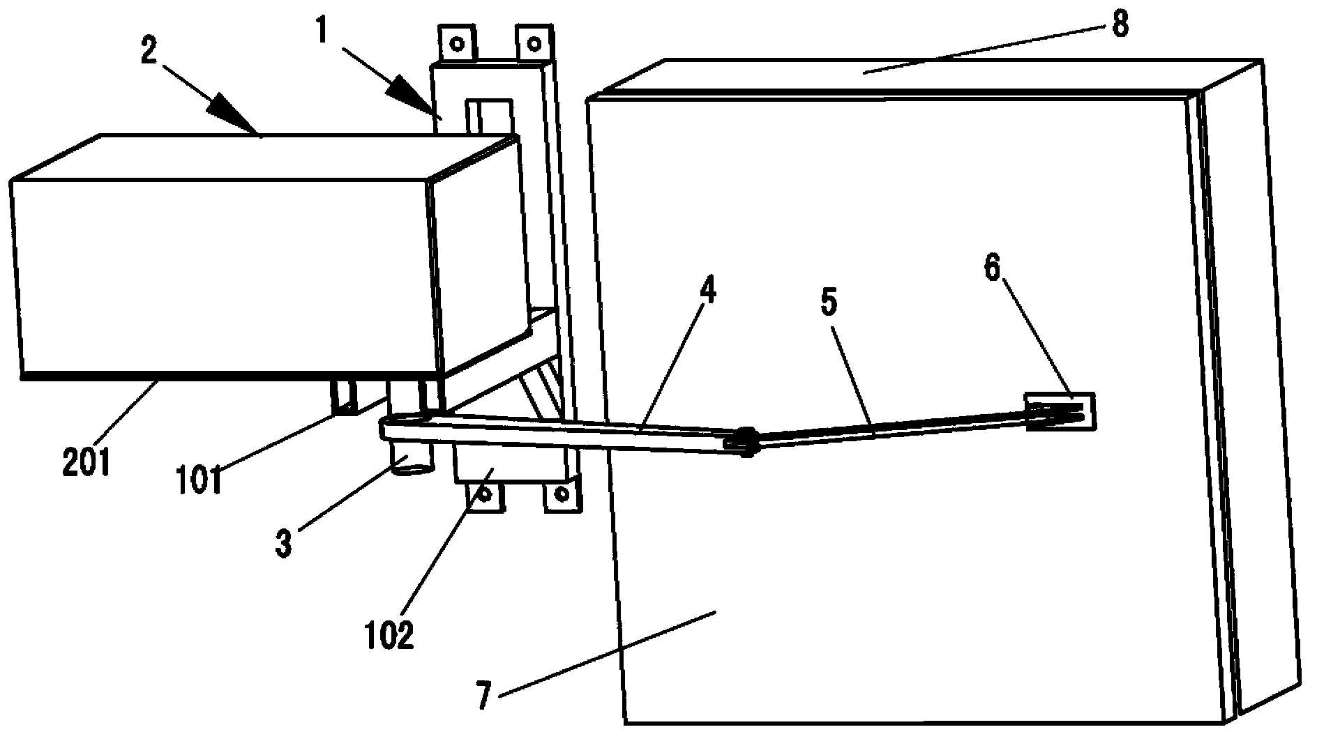 Air vent opening and executing mechanism of intelligent ventilation system for grain depot