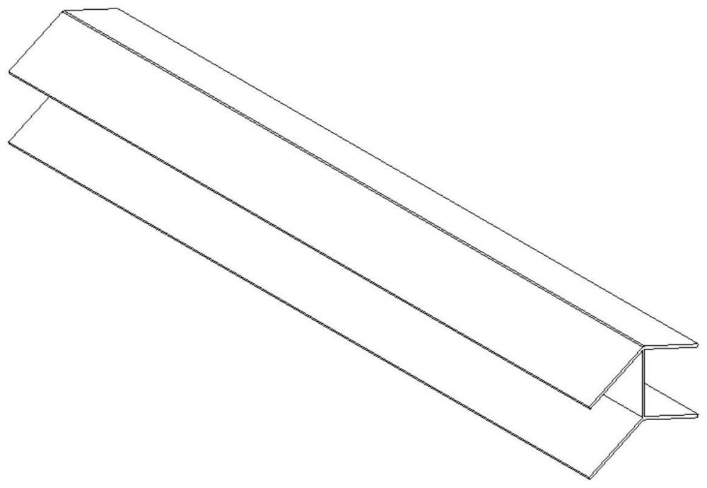 Special-shaped H-shaped steel beam suitable for pitched roof ridge and connecting joint and construction method of special-shaped H-shaped steel beam