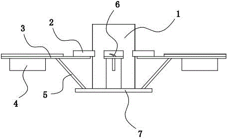 Agitating vane wheel of resin agitator