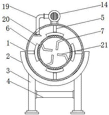 Rotary screen machine for potassic fertilizer production treatment