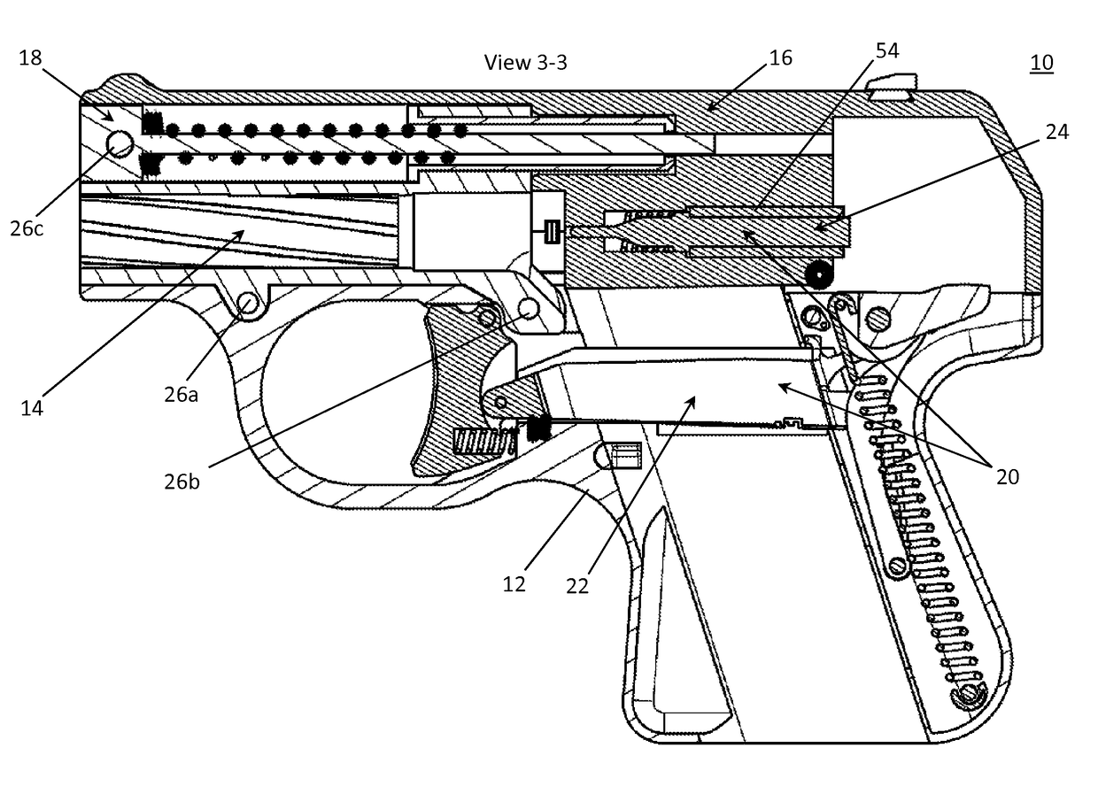 Compact semi-automatic firearm