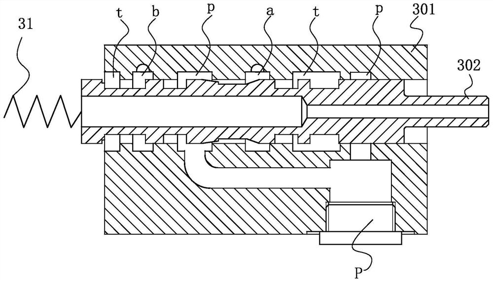 Hydraulic distributor of hydraulic suspension device