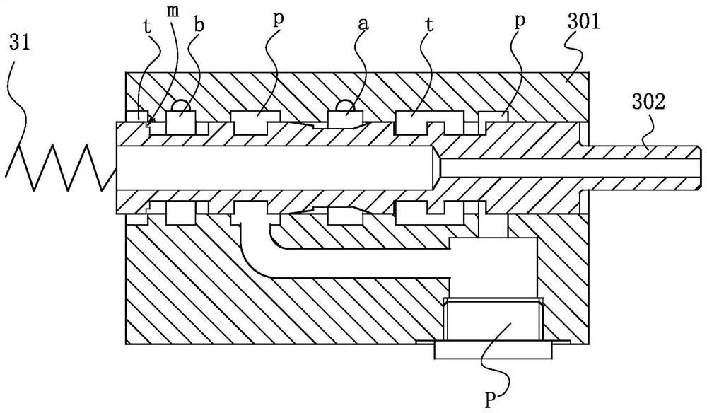 Hydraulic distributor of hydraulic suspension device