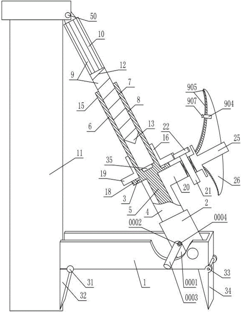 Efficient and convenient cement concrete pole correcting equipment