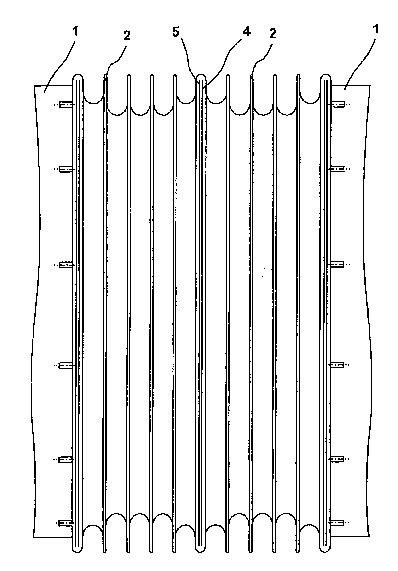 Two coupled vehicles such as railbound vehicles or articulated busses, with a connection with at least one bellows as well as one coupling device, comprising two coupling elements