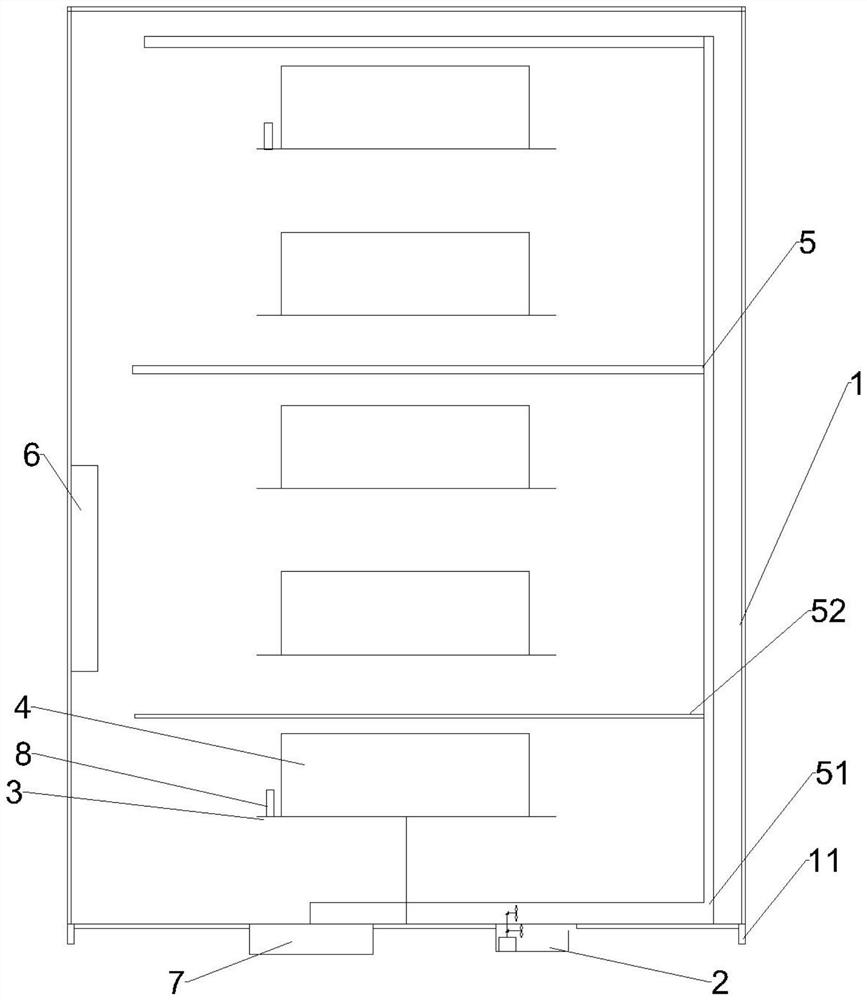 Temperature-adjustable electrical cabinet