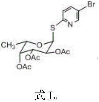 2, 3, 4-triacetyl-1-(5-bromo-2-pyridyl) sulfydryl-ahpha-L-fucose pyranoside