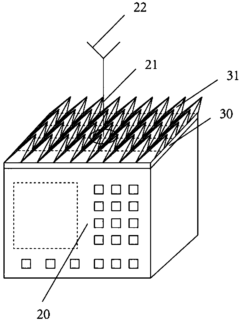 Electromagnetic environment monitoring device free from instrument influence