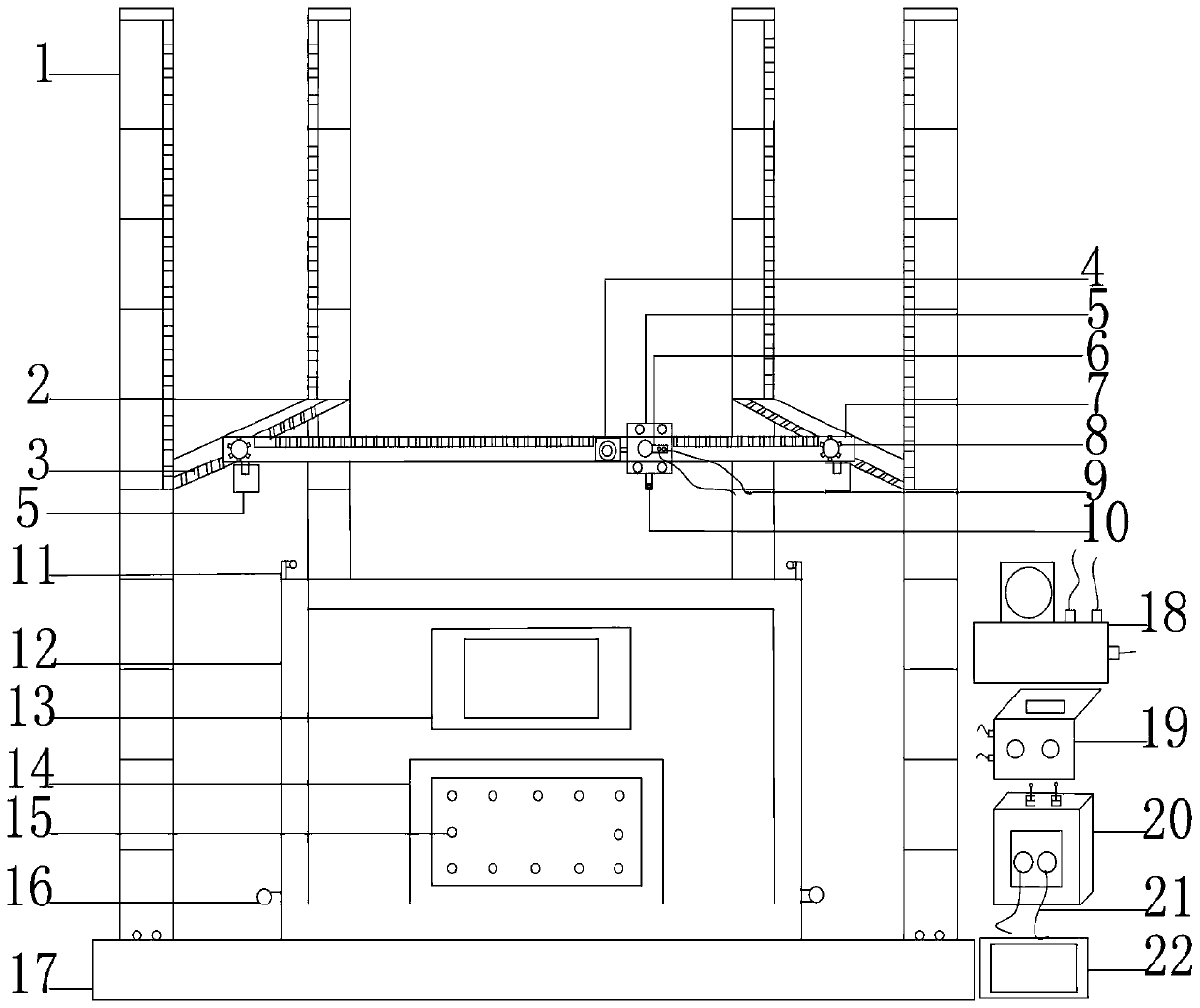 Laboratory self-control pile sinking device