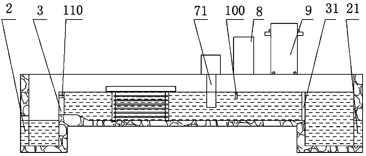 Open channel type photocatalytic ultraviolet-disinfection equipment