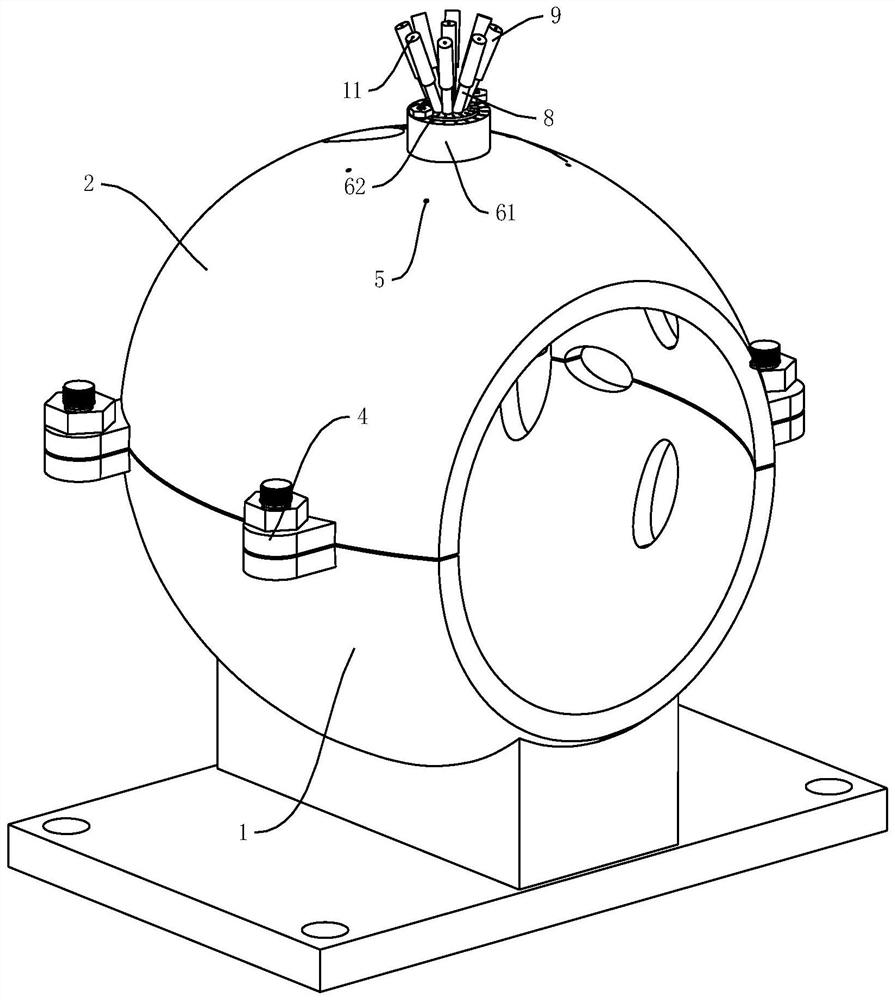 Auxiliary device based on intracranial tumor puncture treatment and preparation method