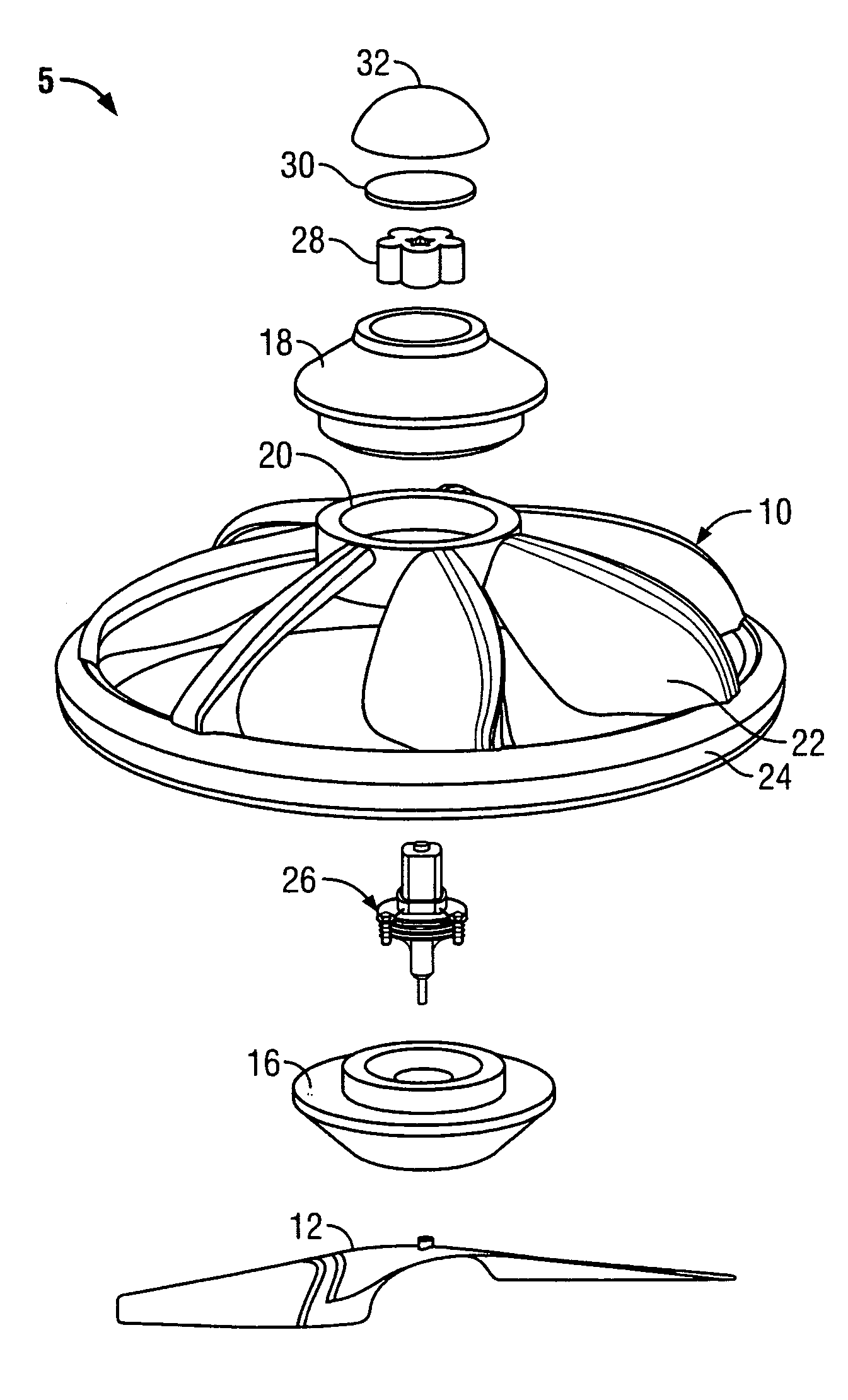 Self-stabilizing rotating toy