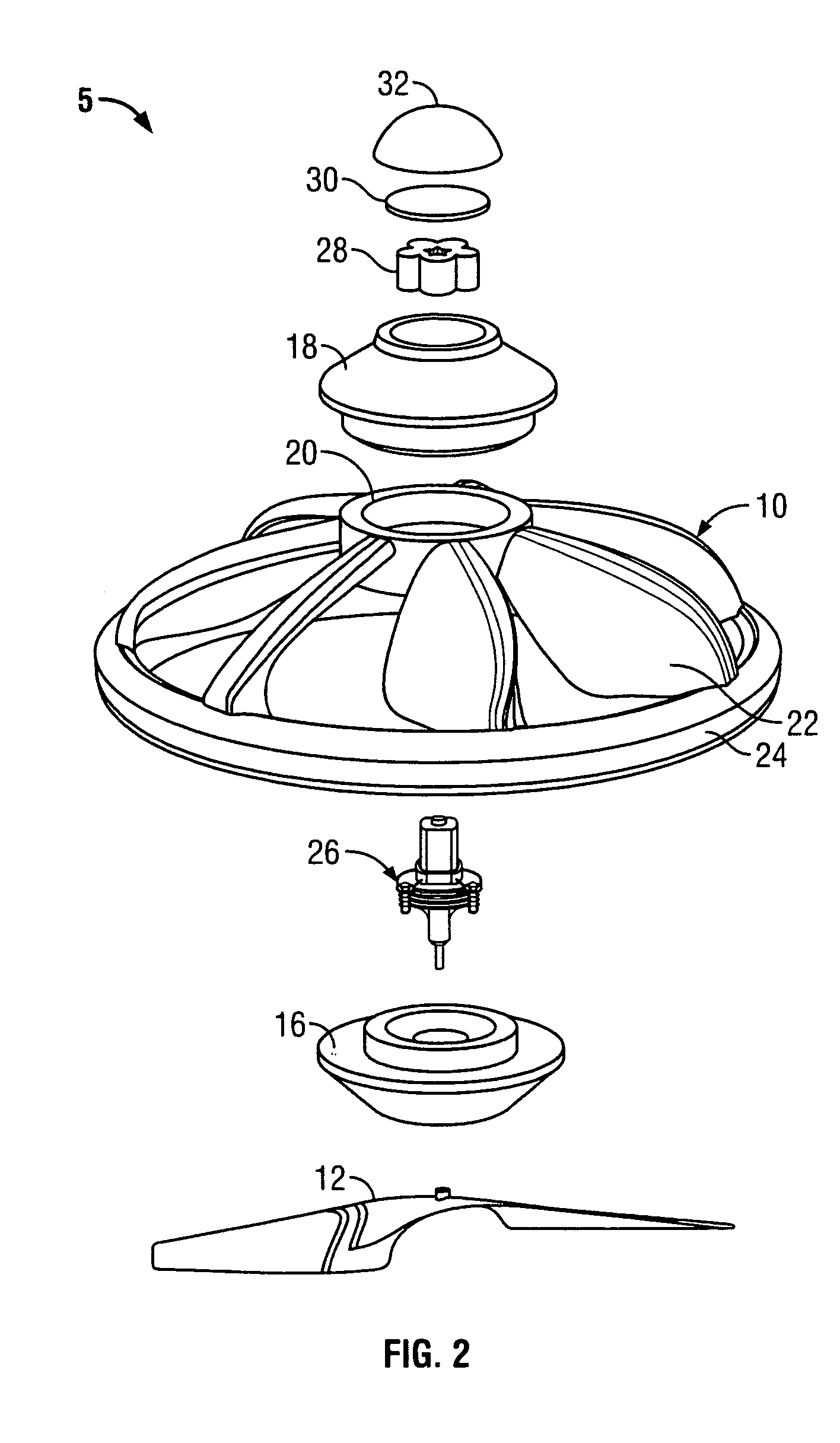 Self-stabilizing rotating toy