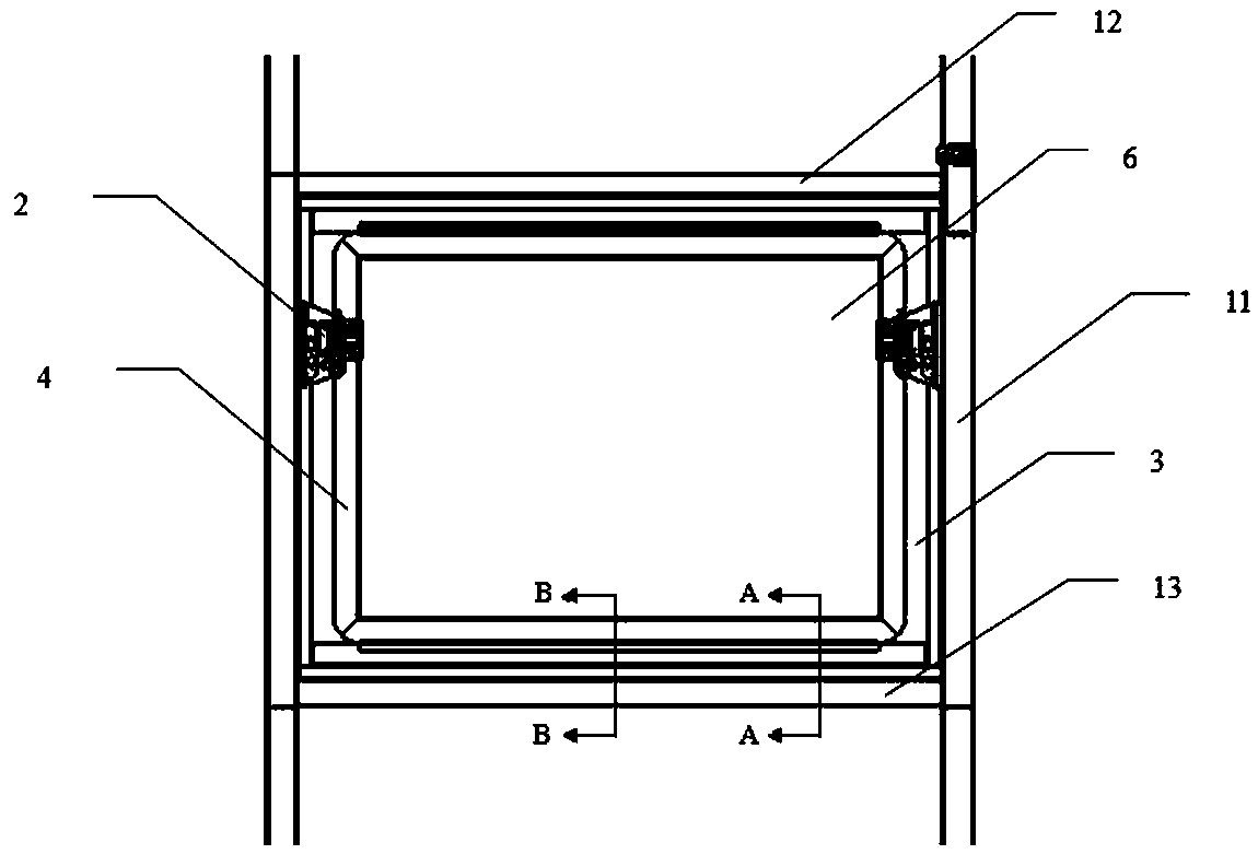 Outwardly-turned emergency escape window and vehicle