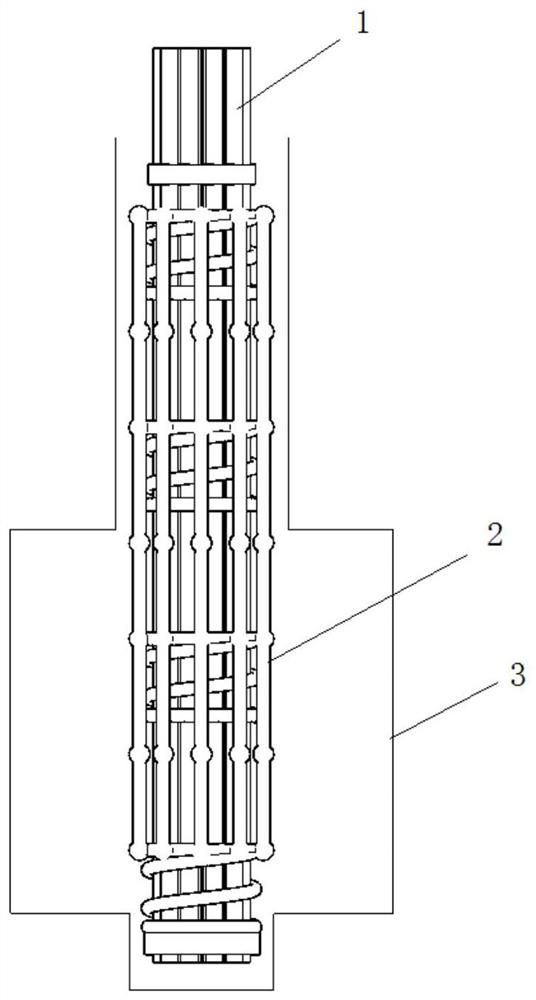 Large-tonnage prestress cluster anchor rod assembly used in rock anchor