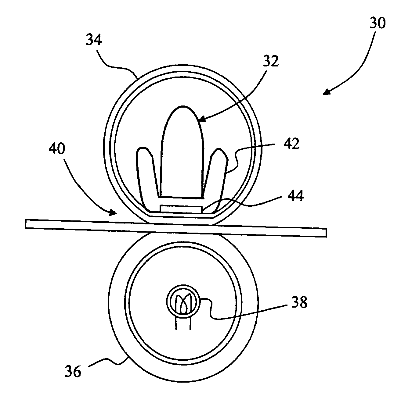 Belt fuser assembly with heated backup roll in an electrophotographic imaging device
