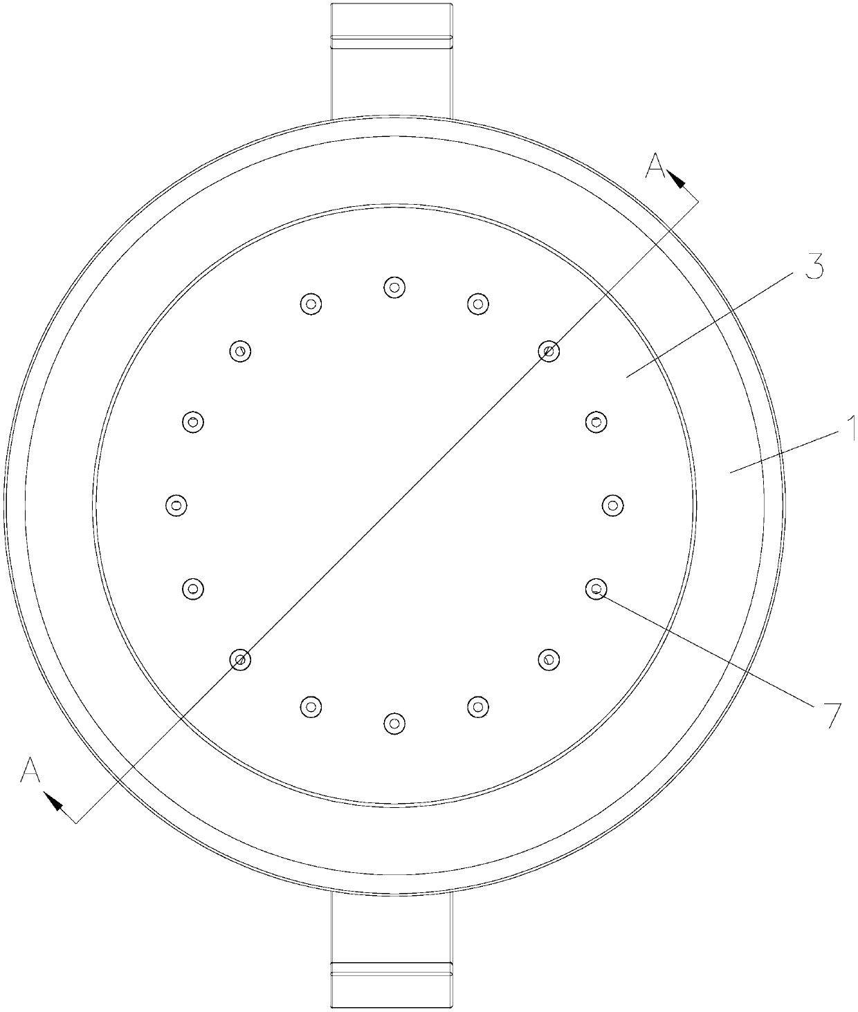 Air-cooling heat dissipation type LED down lamp