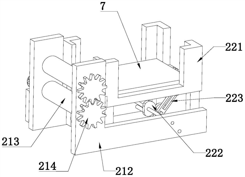 A soft connection conductive copper strip welding device