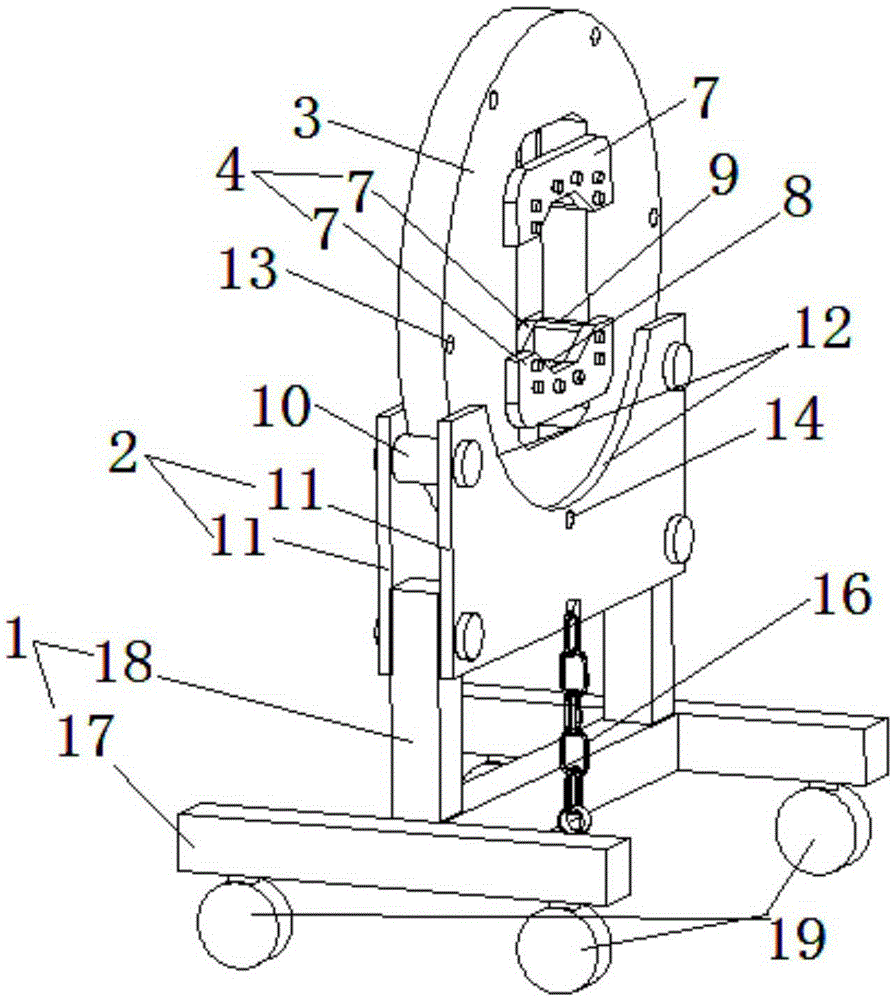 Papermaking mesh support device and papermaking mesh disassembling