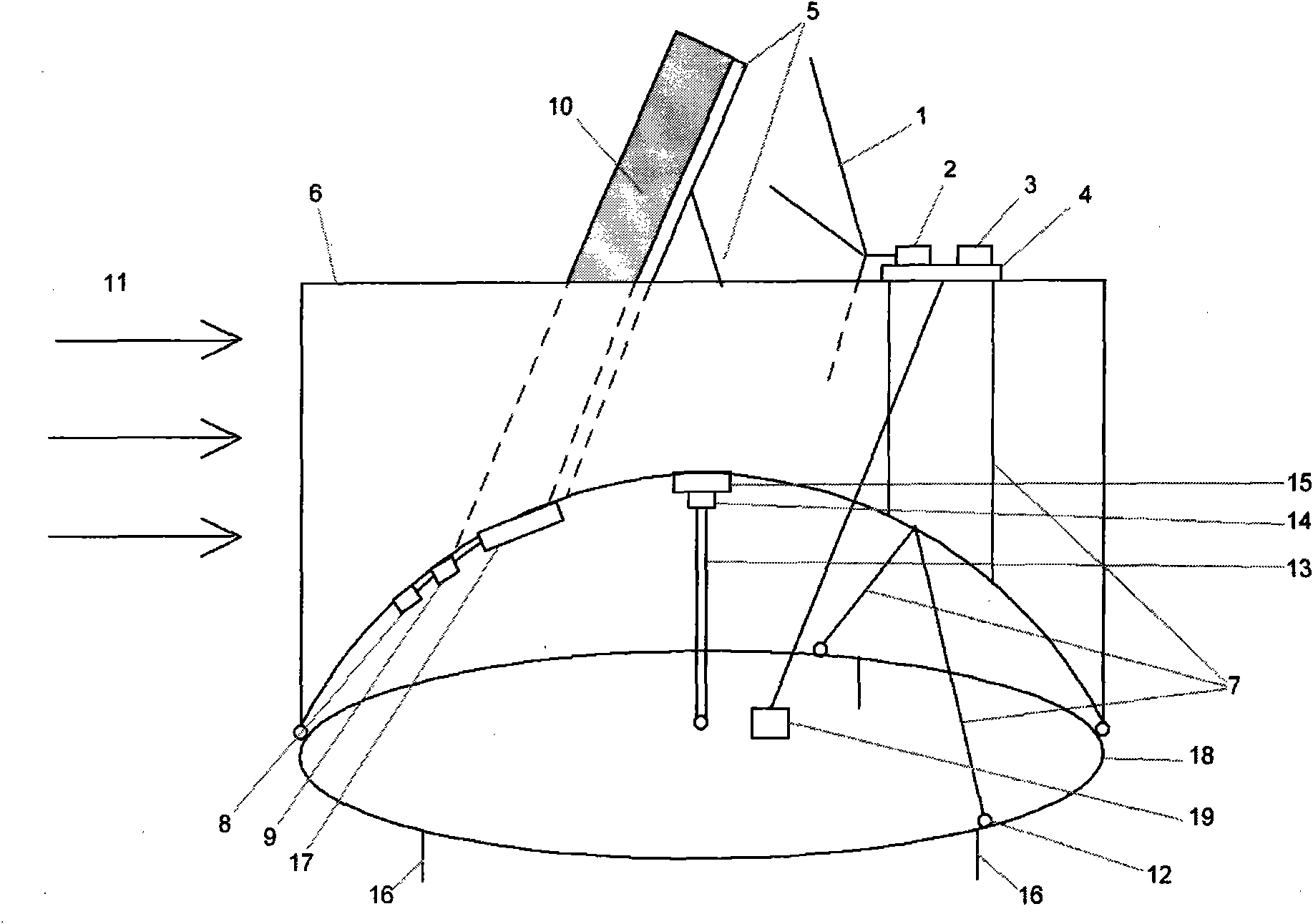 Wind gathering device for improving efficiency of air blower or wind driven generator