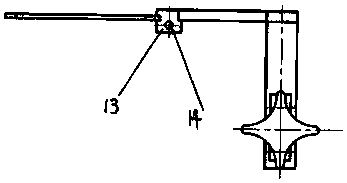 Underwater detector rudder angle adjusting and measuring mechanism and measuring method