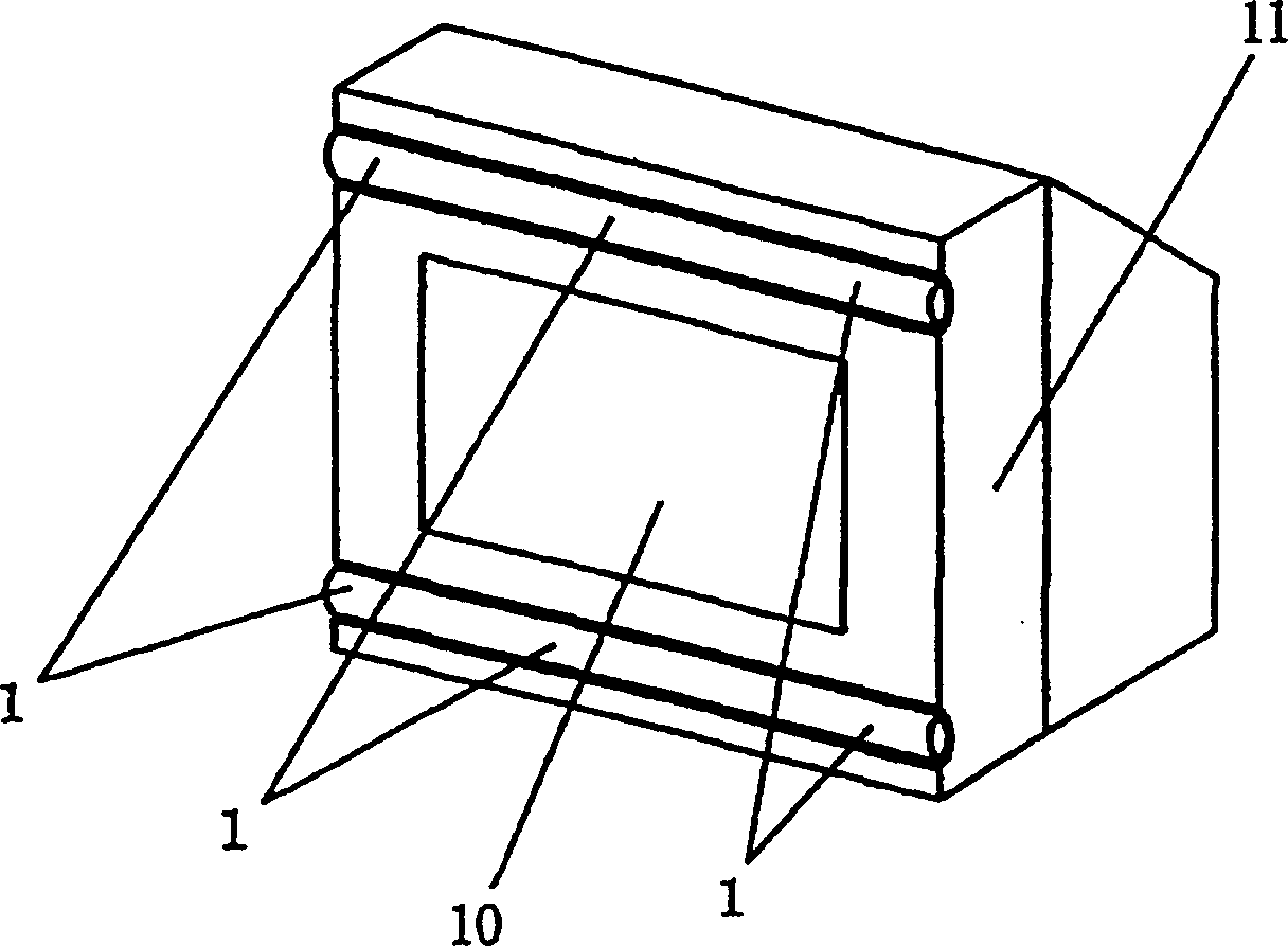 Loudspeaker device with acoustic lenses for video apparatus