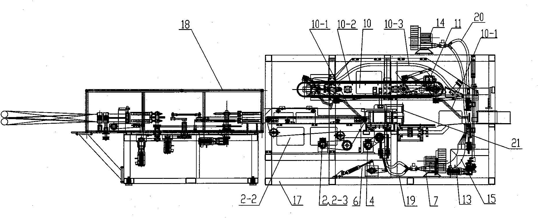 Pants products packing device and method