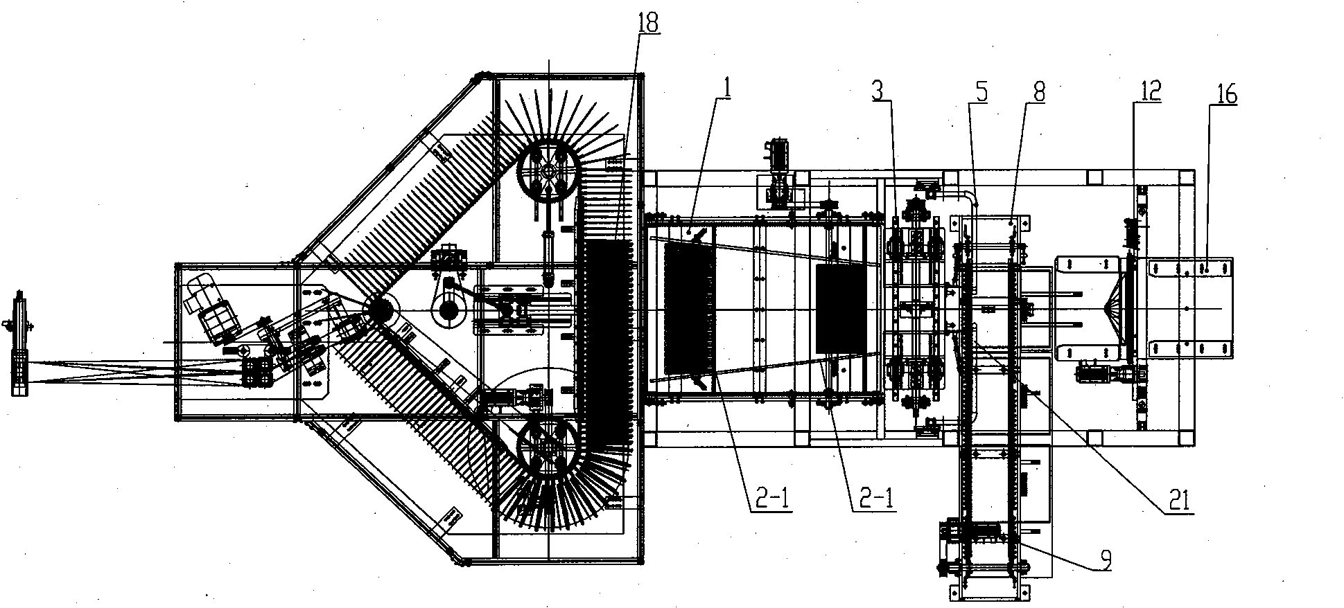 Pants products packing device and method