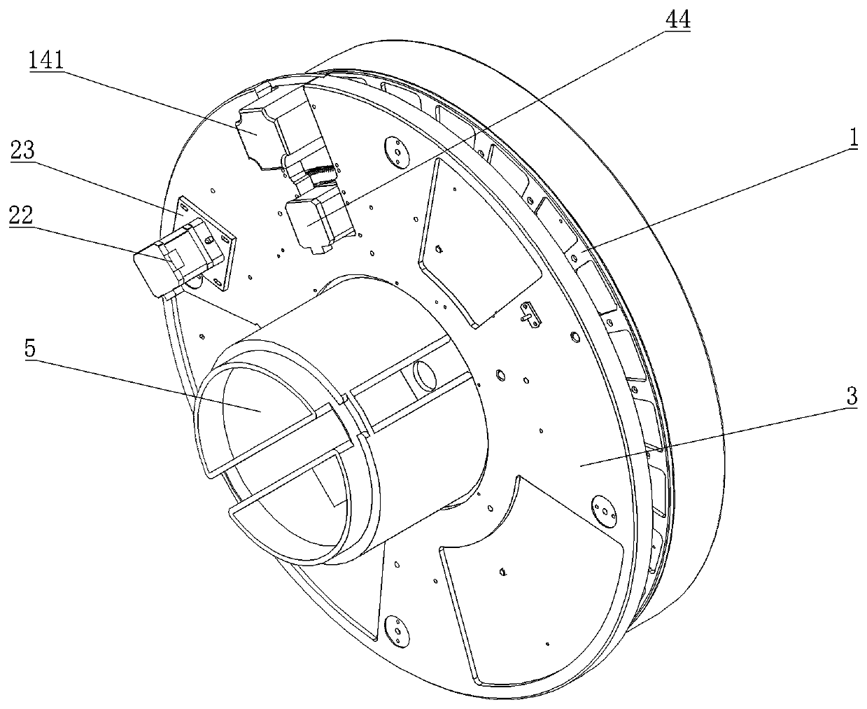 A reagent disk magnetic bead mixing device and its application method