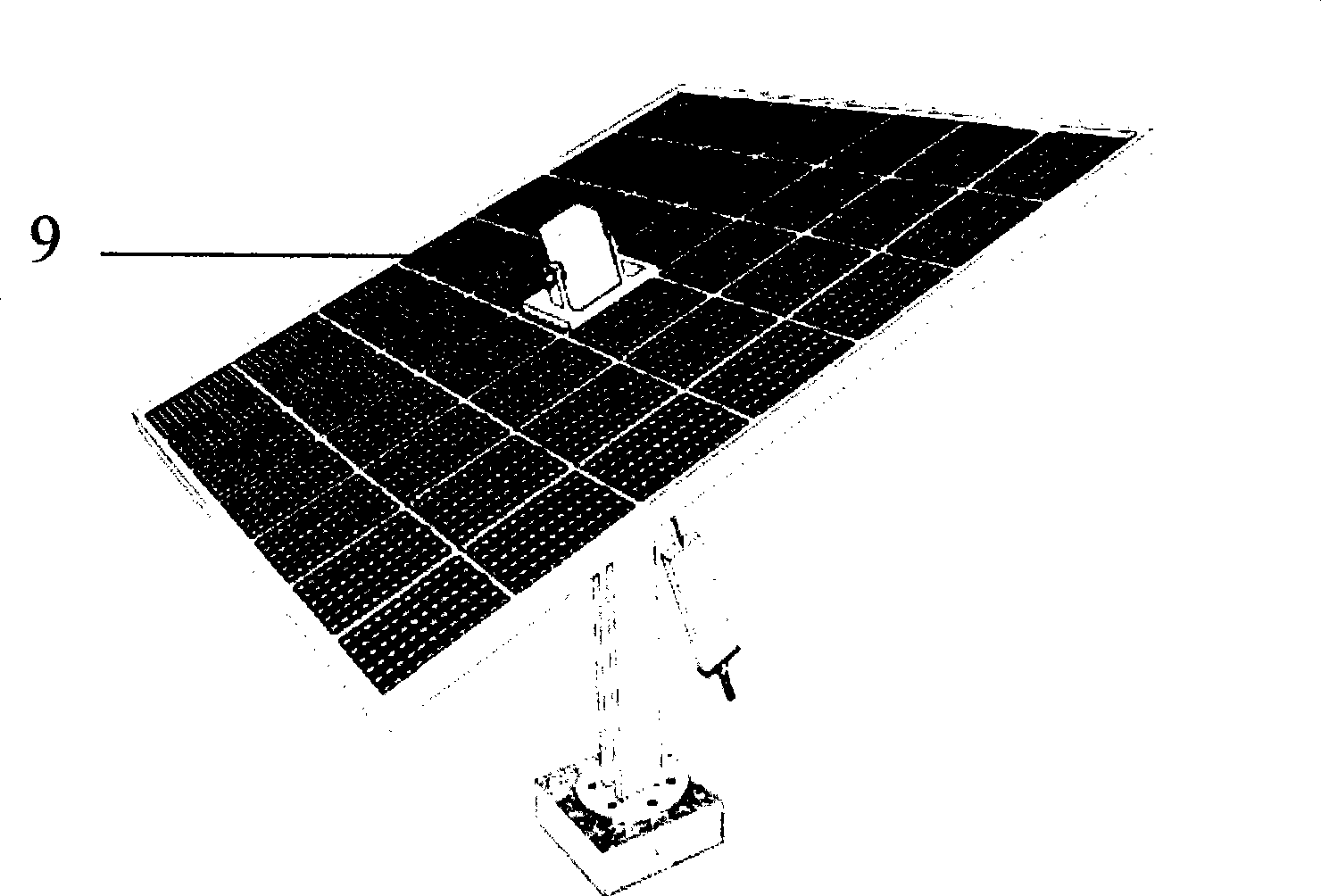 Tai ji eight diagrams type photovoltaic generating set with bob-weight
