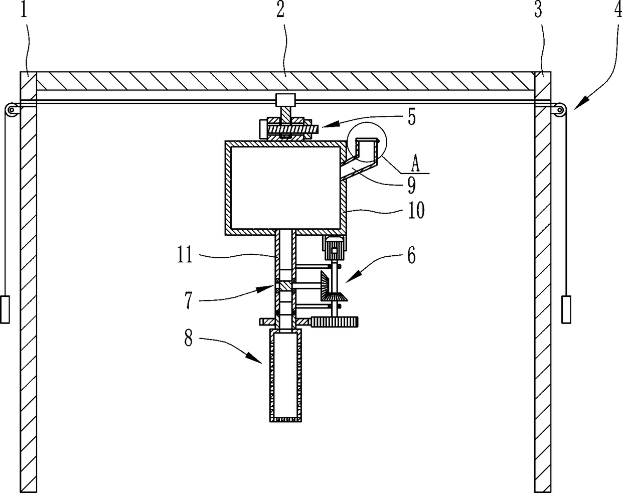 Purifier dispenser for urban sewage treatment