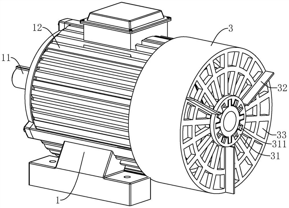 A three-phase asynchronous motor