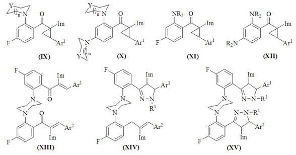 2'-aminochalcone-zole compounds, pyrazoline and cyclopropyl azole derivatives thereof and preparation method and applications of compounds