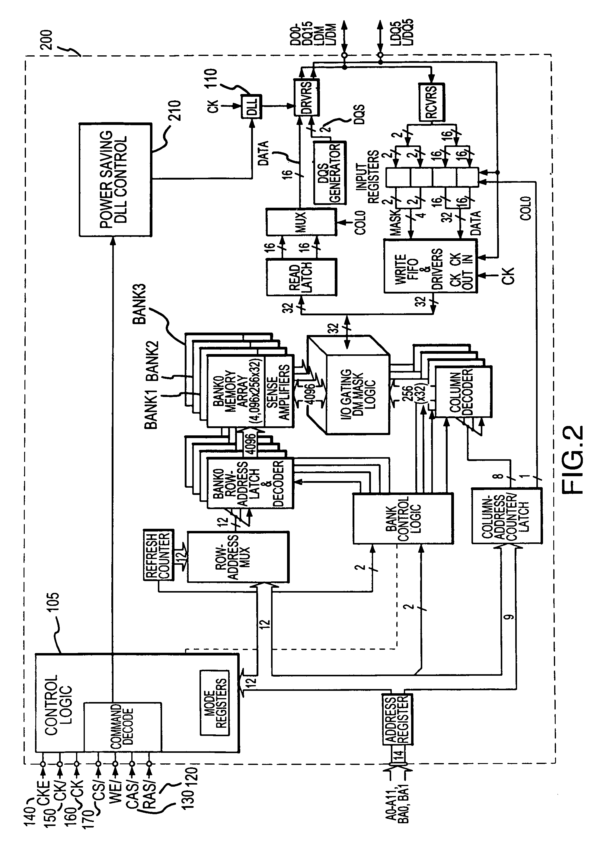 System and method for power saving delay locked loop control by selectively locking delay interval