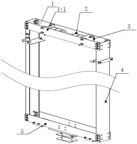 Fabricated steel belt elevator counterweight rack